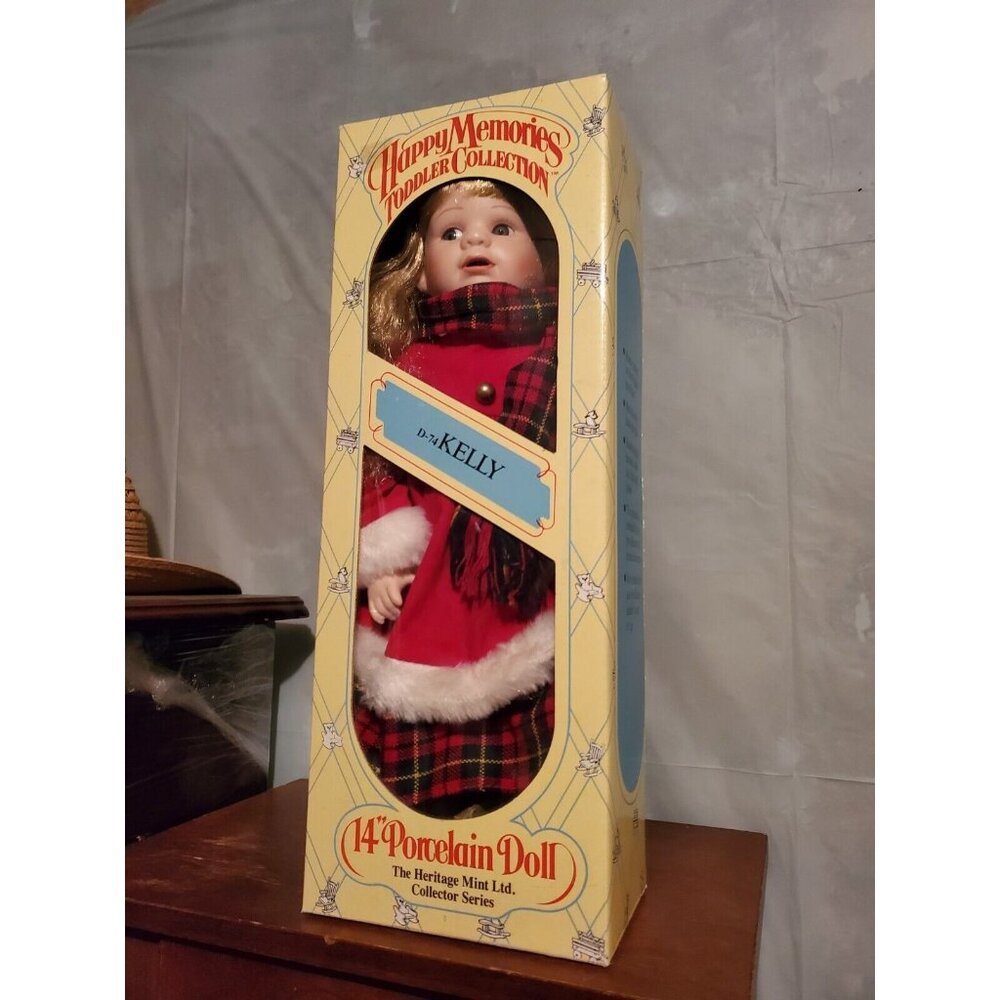 Heritage Mint Happy Memories Toddler Collection D71 Kelly 14" Porcelain Doll